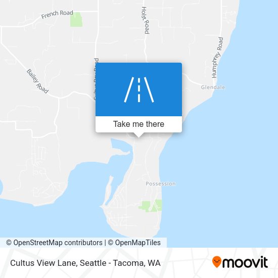 Cultus View Lane map