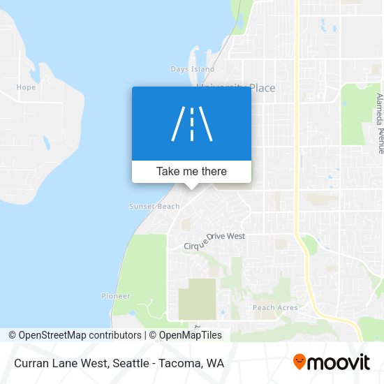 Mapa de Curran Lane West