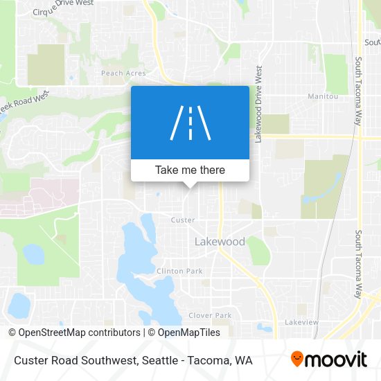 Custer Road Southwest map