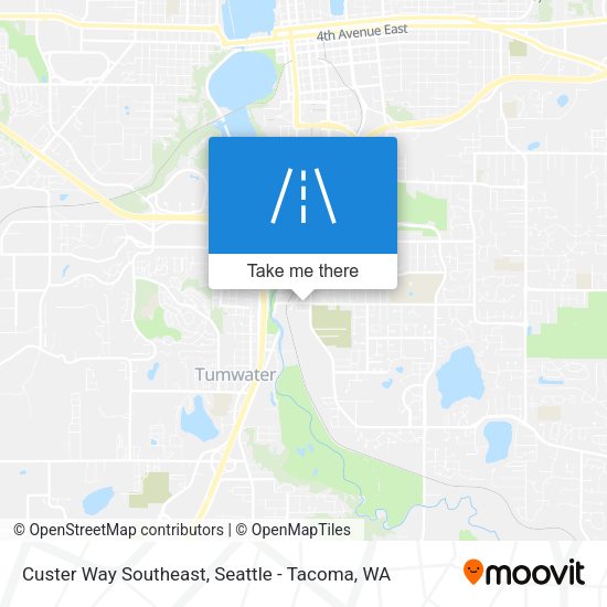 Custer Way Southeast map