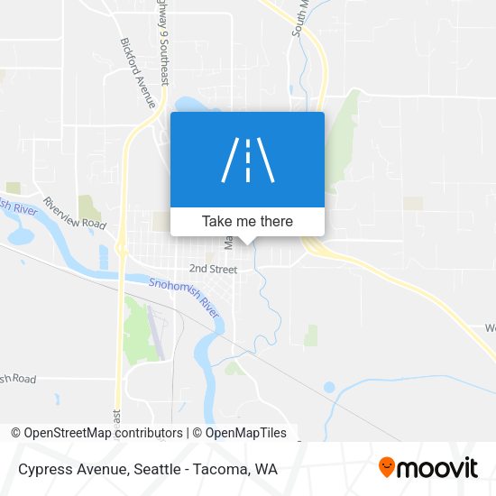 Cypress Avenue map