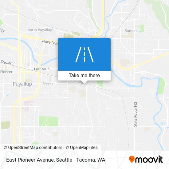 East Pioneer Avenue map