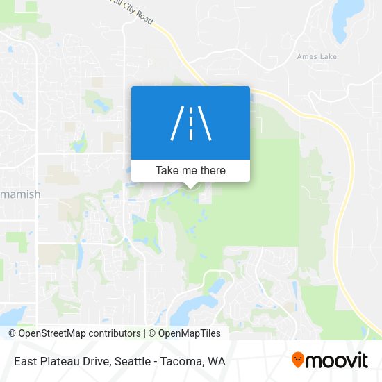 East Plateau Drive map