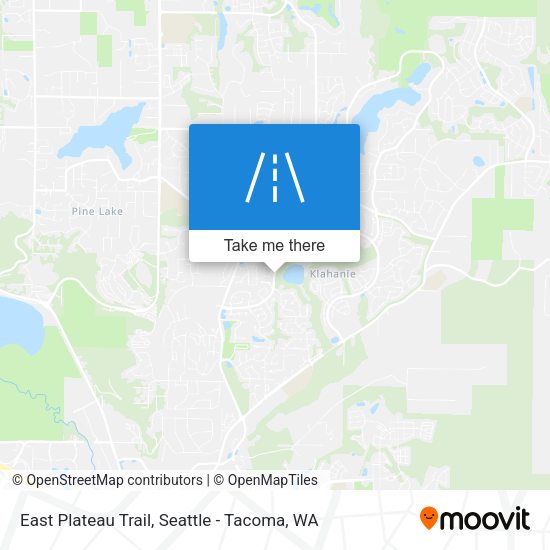 East Plateau Trail map