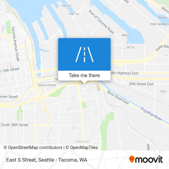 Mapa de East S Street