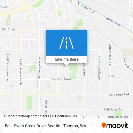 East Swan Creek Drive map