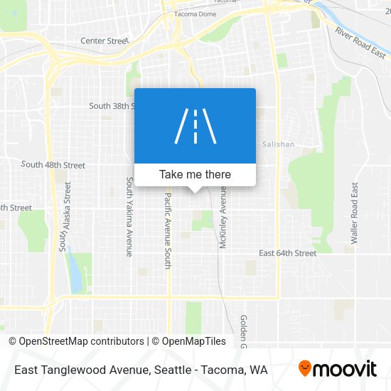 Mapa de East Tanglewood Avenue