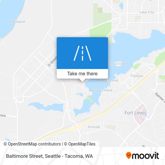 Mapa de Baltimore Street