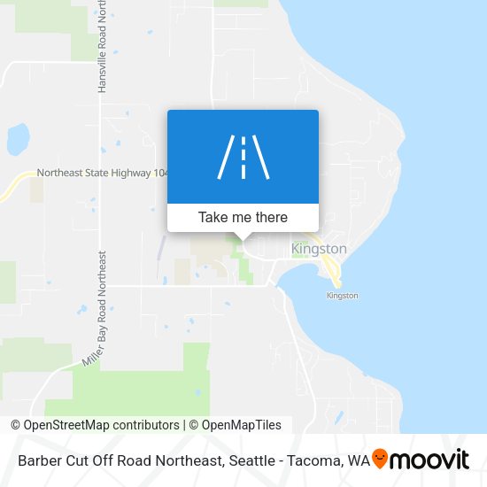 Barber Cut Off Road Northeast map