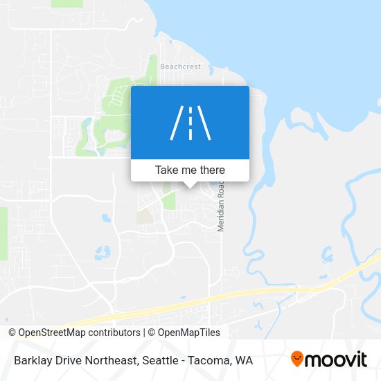 Barklay Drive Northeast map