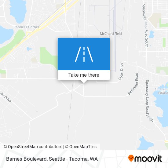Mapa de Barnes Boulevard