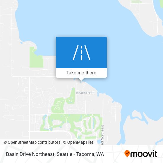 Mapa de Basin Drive Northeast