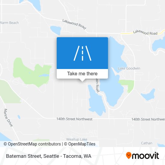Mapa de Bateman Street