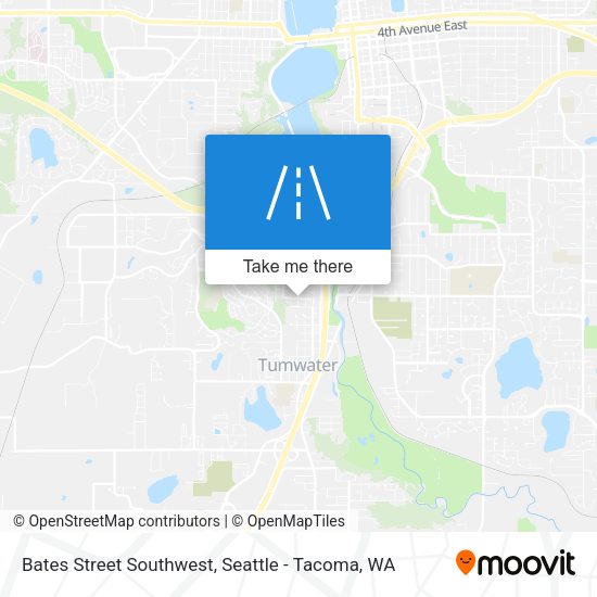 Mapa de Bates Street Southwest