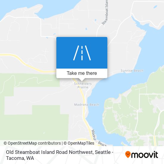 Old Steamboat Island Road Northwest map