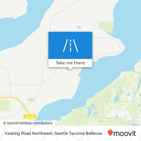 Mapa de Keating Road Northwest