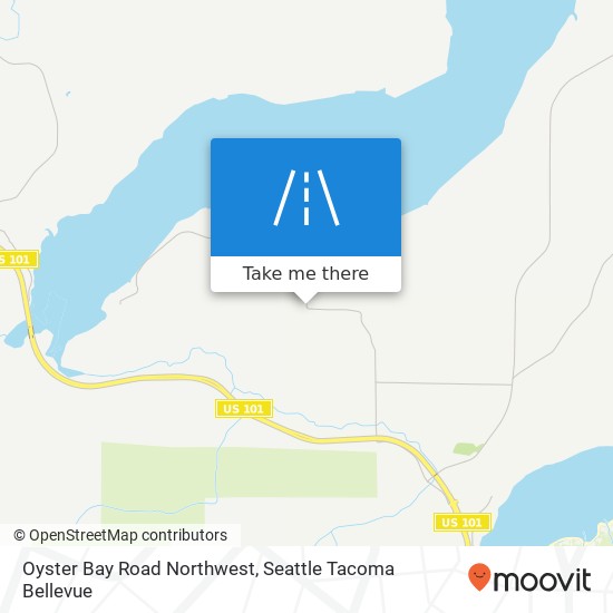 Oyster Bay Road Northwest map
