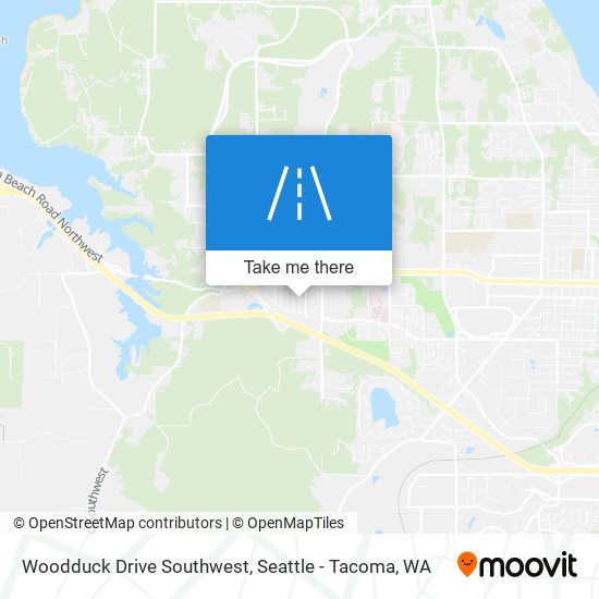 Woodduck Drive Southwest map