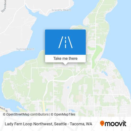 Lady Fern Loop Northwest map