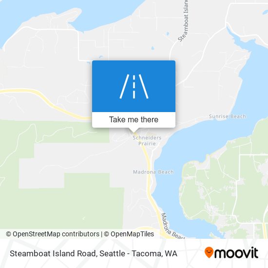 Mapa de Steamboat Island Road