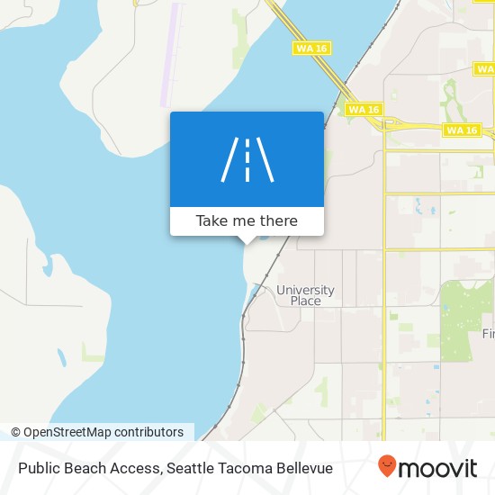 Public Beach Access map
