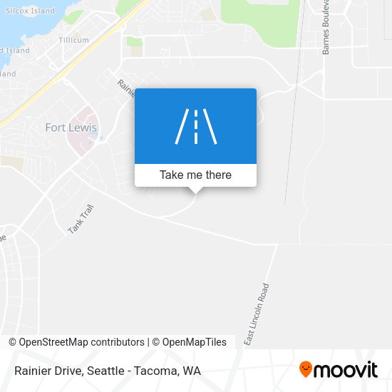 Rainier Drive map