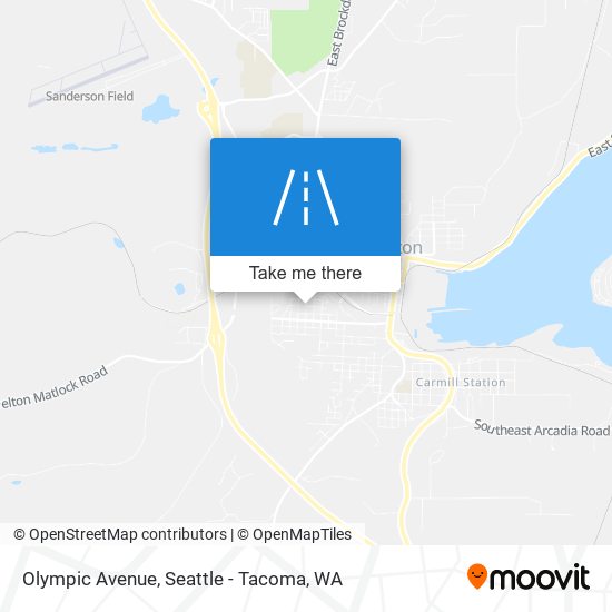 Olympic Avenue map
