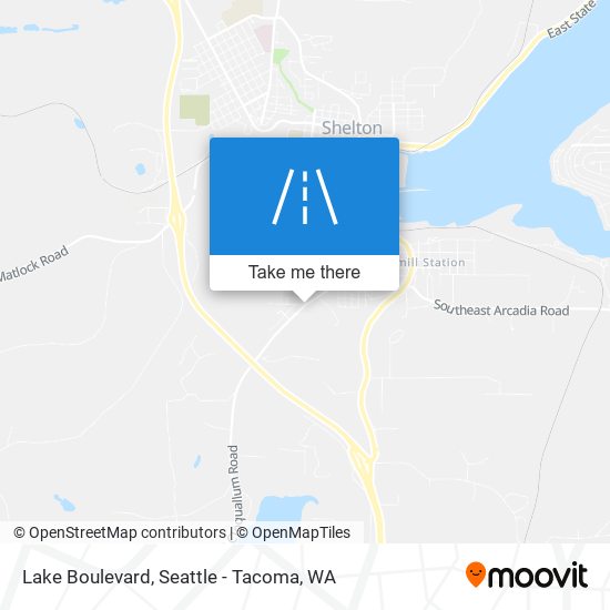 Lake Boulevard map