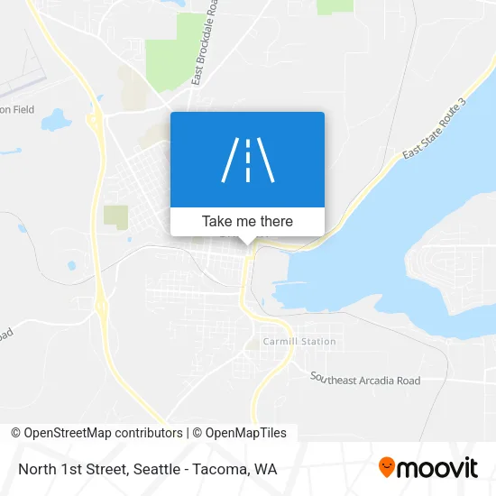 North 1st Street map