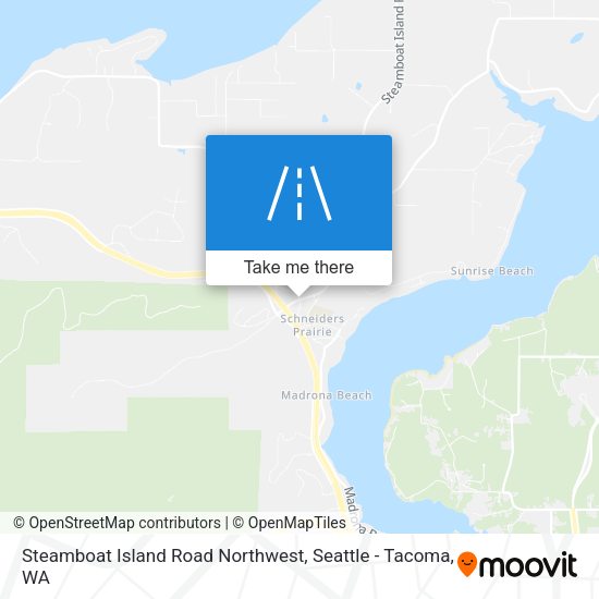 Steamboat Island Road Northwest map