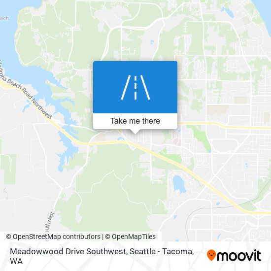 Meadowwood Drive Southwest map