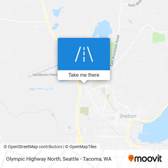 Olympic Highway North map