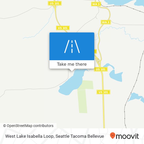 West Lake Isabella Loop map