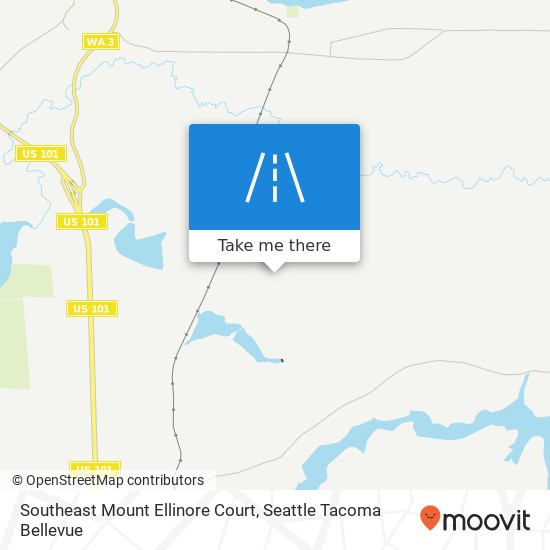 Southeast Mount Ellinore Court map