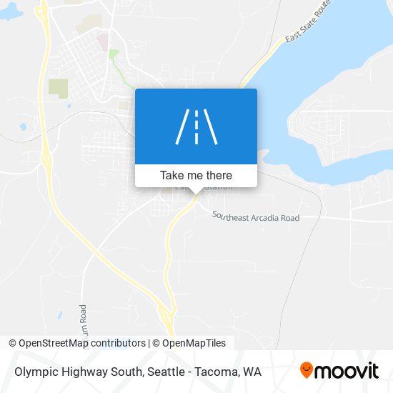 Olympic Highway South map
