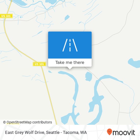 Mapa de East Grey Wolf Drive
