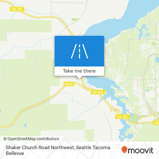 Shaker Church Road Northwest map