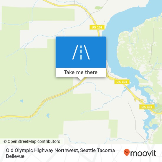 Old Olympic Highway Northwest map
