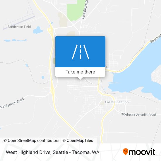 Mapa de West Highland Drive