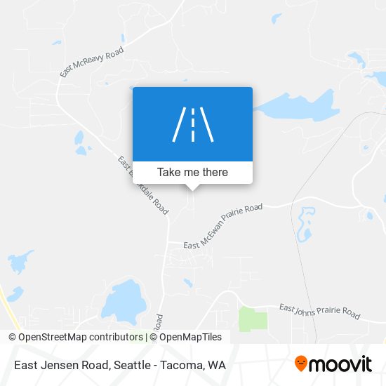 East Jensen Road map