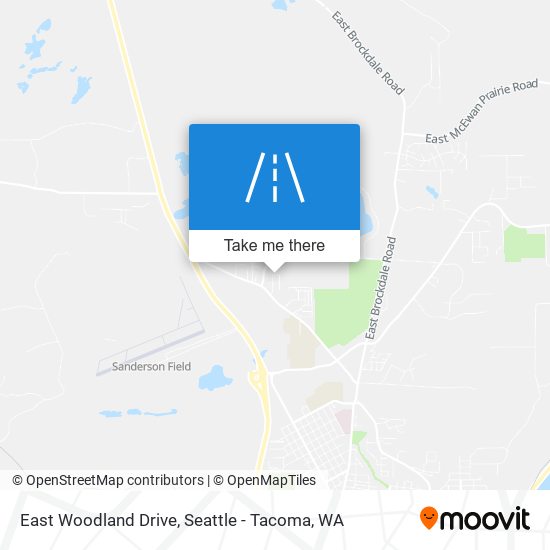 East Woodland Drive map