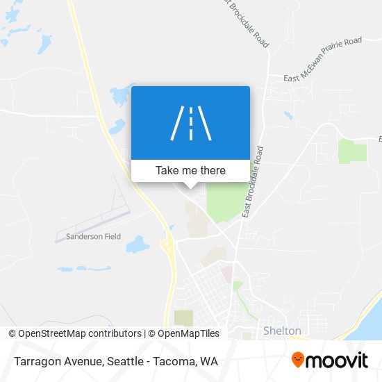 Tarragon Avenue map