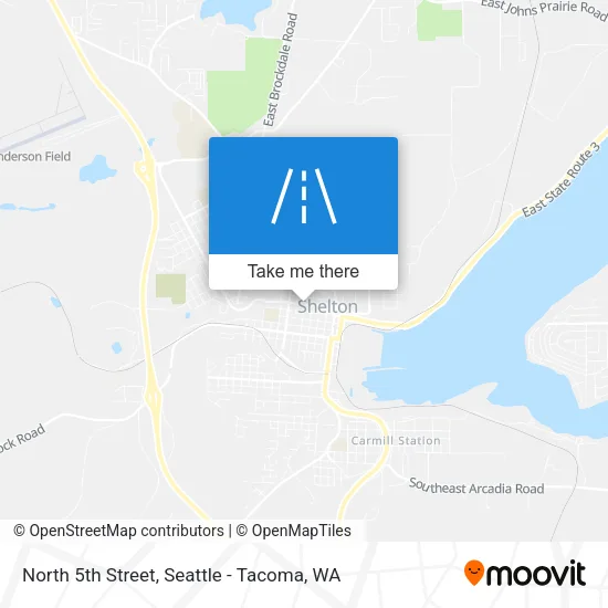 North 5th Street map