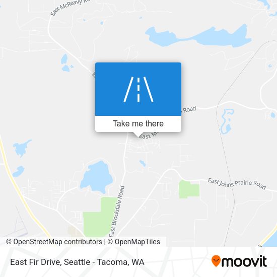 East Fir Drive map