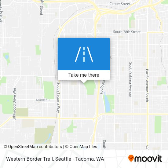Western Border Trail map