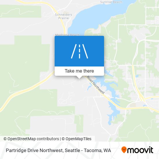 Partridge Drive Northwest map
