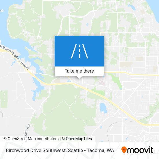 Birchwood Drive Southwest map