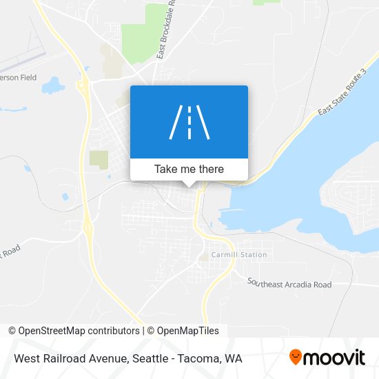 Mapa de West Railroad Avenue