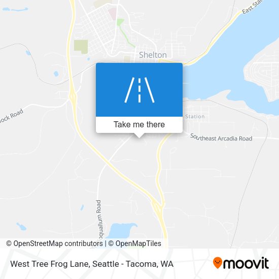 West Tree Frog Lane map