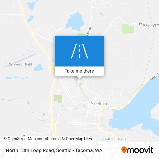 North 13th Loop Road map